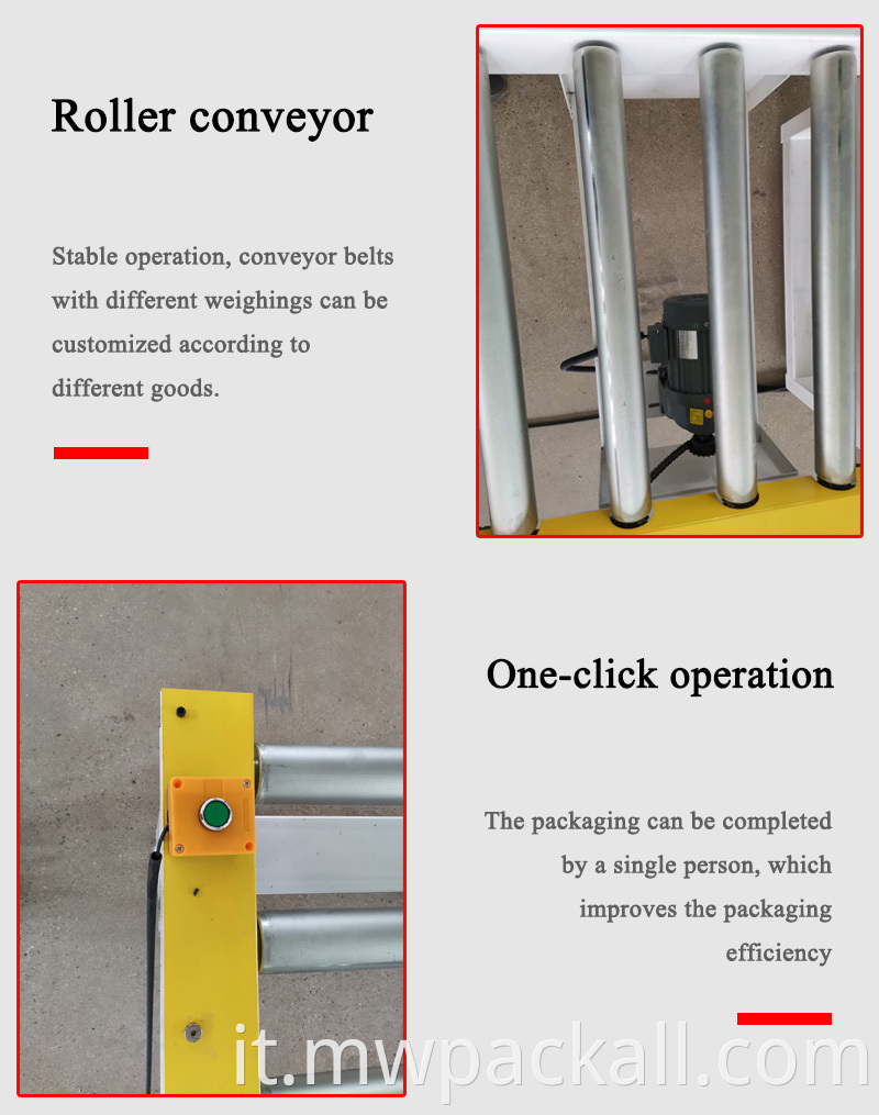 Avvolgipallet orizzontale Avvolgipallet automatico orizzontale per il confezionamento di materiali lunghi con film estensibile